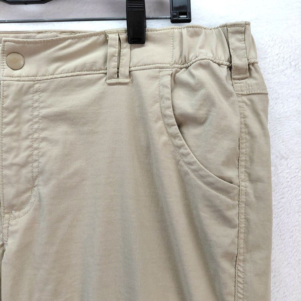 Duluth Trading Pants Women Size 14x31 Beige Cargo Dry on the Fly Bootcut Hiking - Picture 4 of 11
